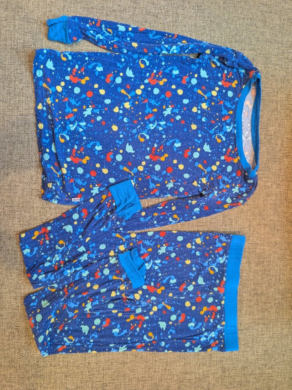 4T Little Sleepies Splatter Paint Pajamas